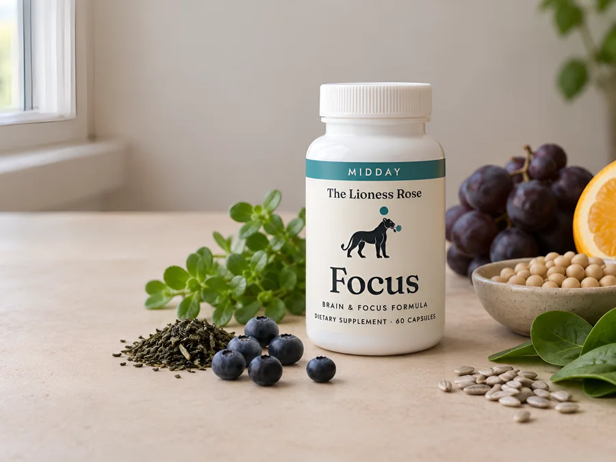 The Focus bottle among the natural sources of its ingredients