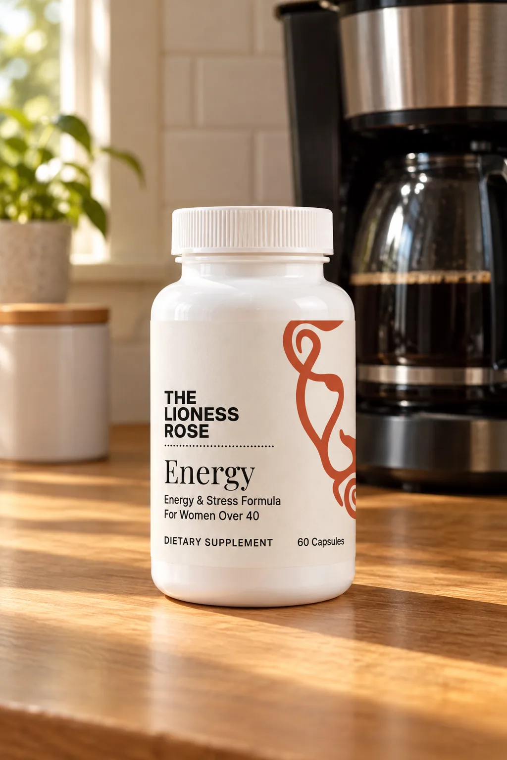 Keep the bottle by the coffee maker.