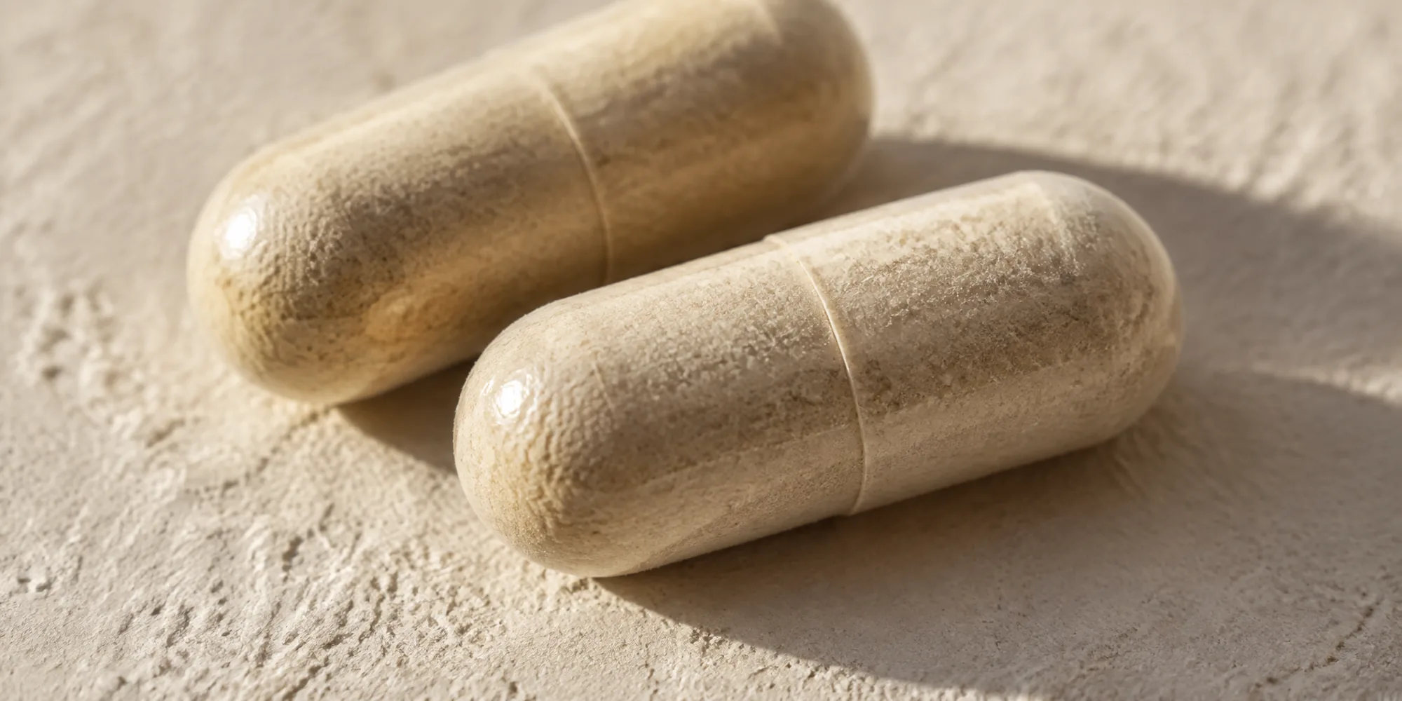 Two capsules, close
