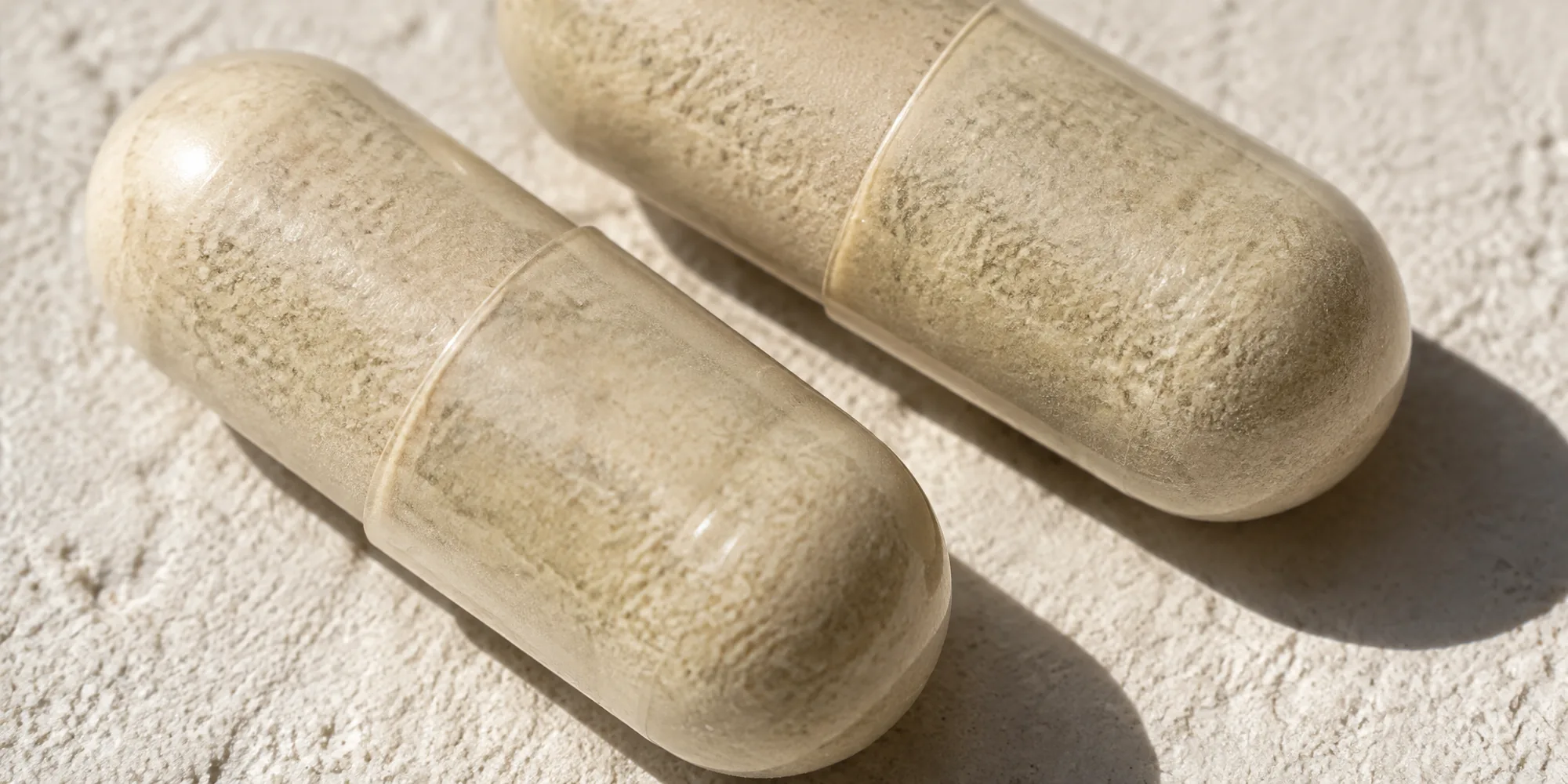 Two capsules, close