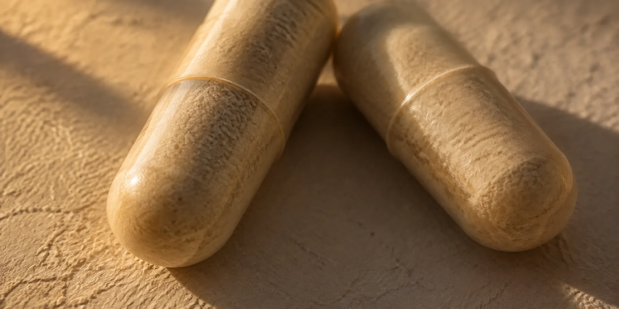 Two capsules, close